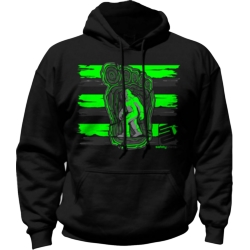 BIGFOOT HOODIE GREEN/BLACK L